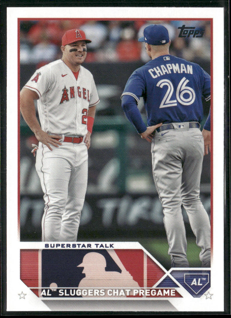 Superstar Talk (Mike Trout / Matt Chapman) VC 2023 Topps Update #US313