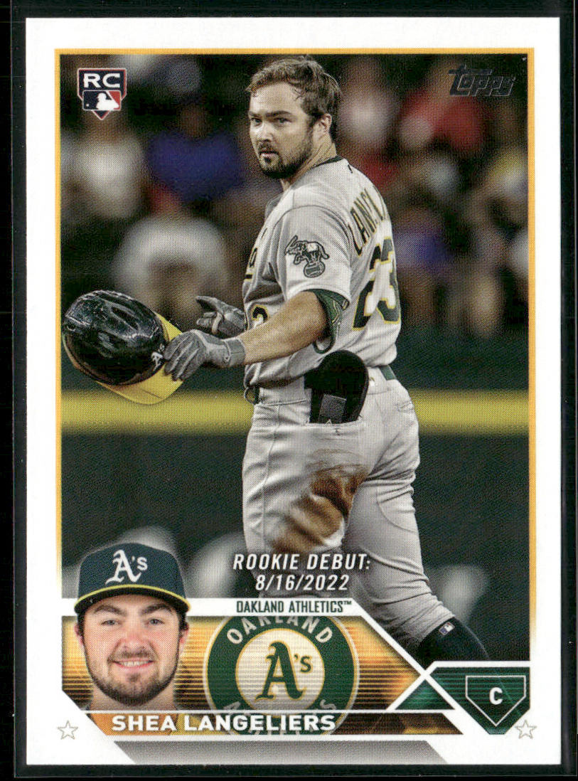 Shea Langeliers 2023 Topps Update #US181 Oakland Athletics