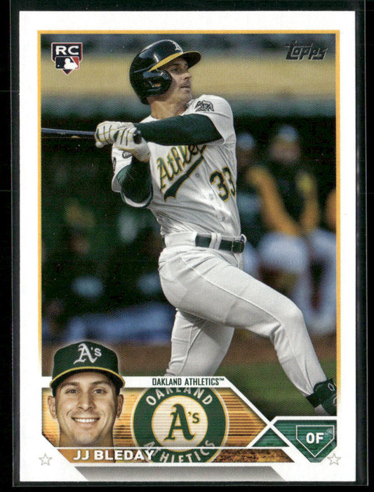 JJ Bleday 2023 Topps Update #US330 RC Oakland Athletics