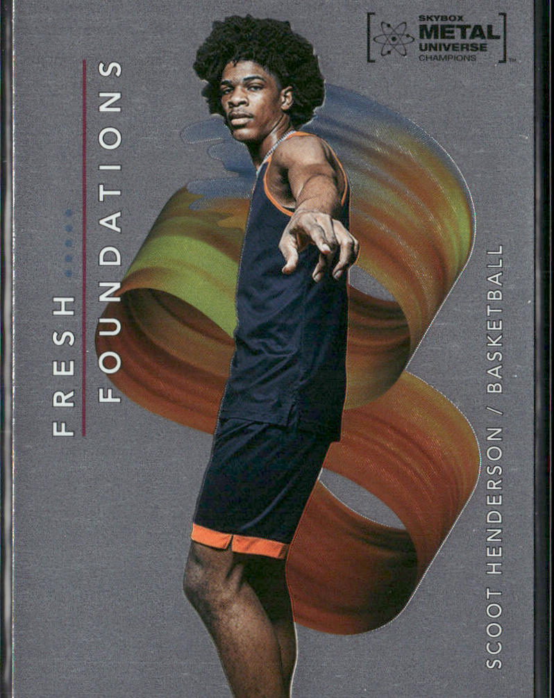 Scoot Henderson 2022 SkyBox Metal Universe Champions Fresh Foundations #FF23