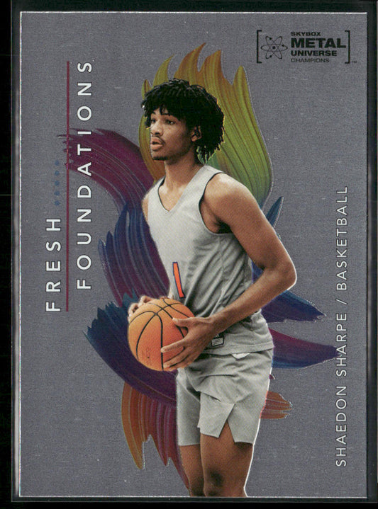 Shaedon Sharpe 2022 SkyBox Metal Universe Champions Fresh Foundations #FF50