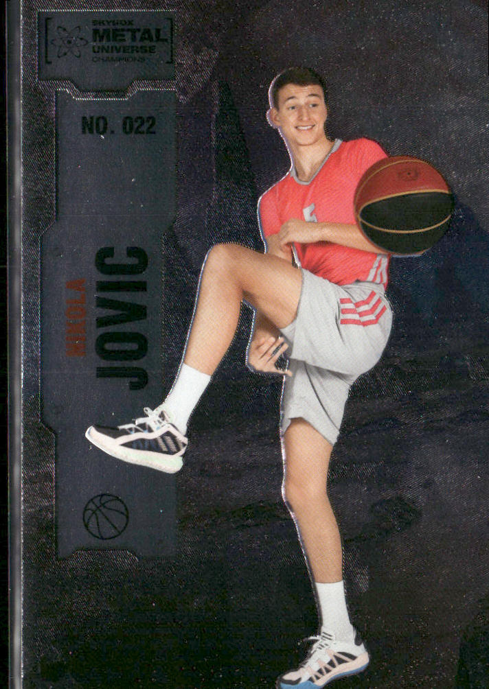 Nikola Jovic 2022 SkyBox Metal Universe Champions #022 front