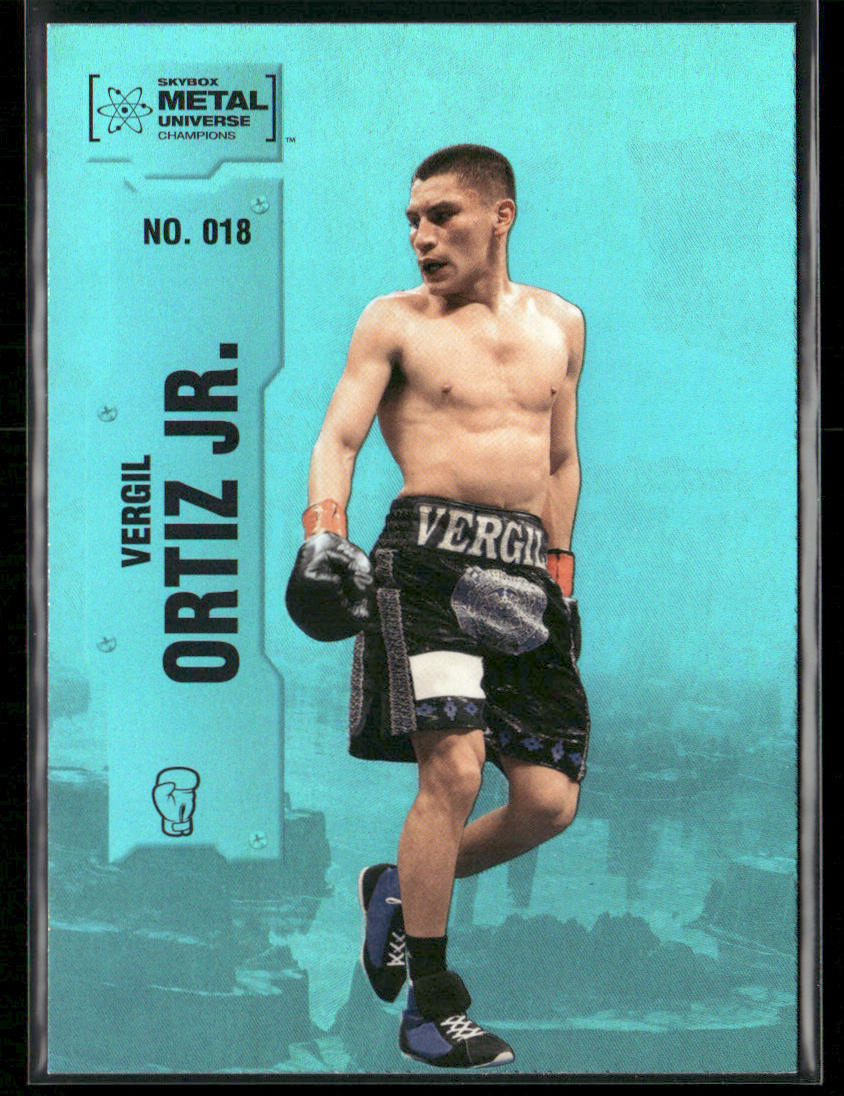 Vergil Ortiz Jr. 2022 SkyBox Metal Universe Champions Aqua #018