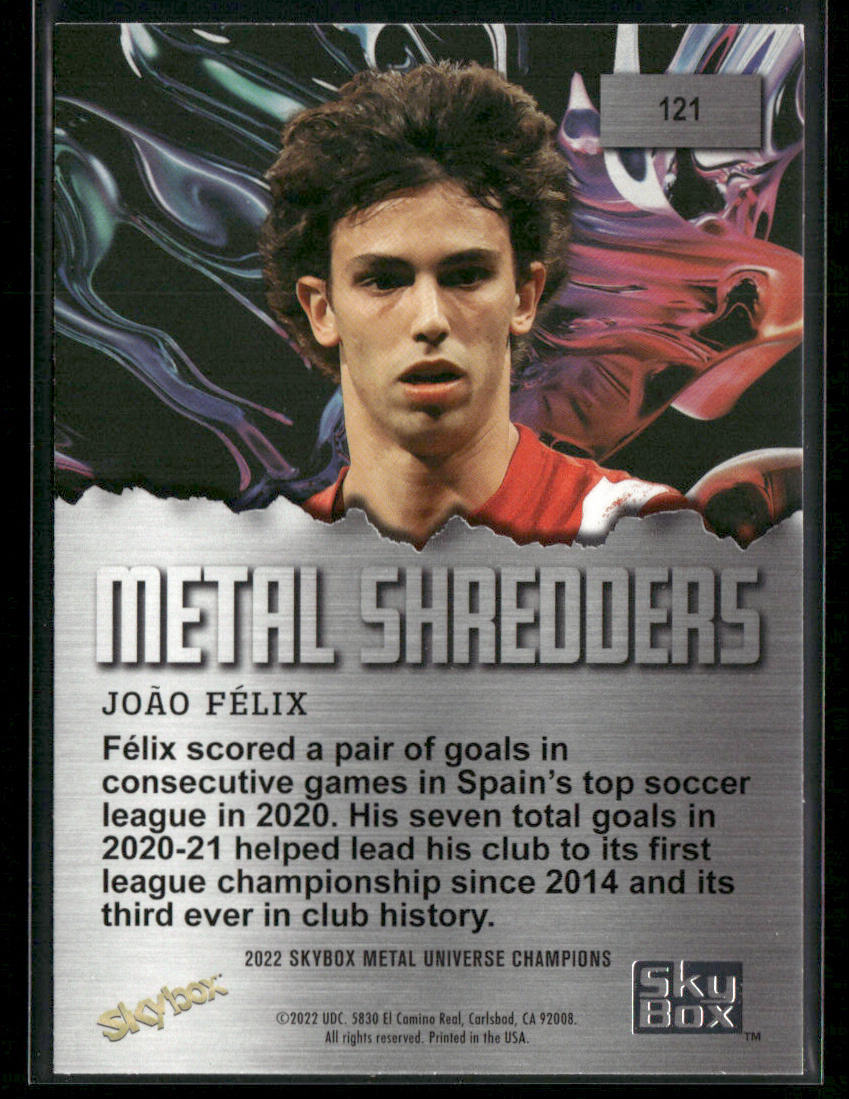 Joao Felix 2022 SkyBox Metal Universe Champions #121