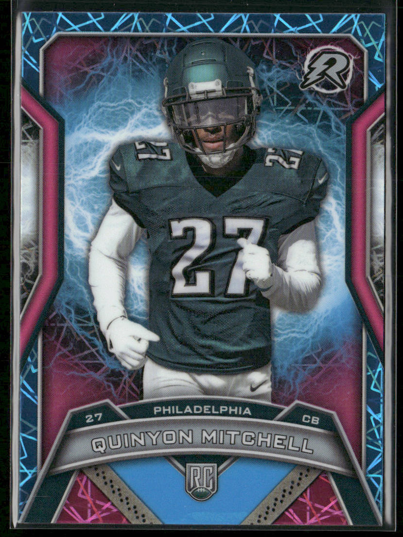 Quinyon Mitchell 2024 Topps Resurgence Sky Blue & Pink Shock #178 RC Eagles