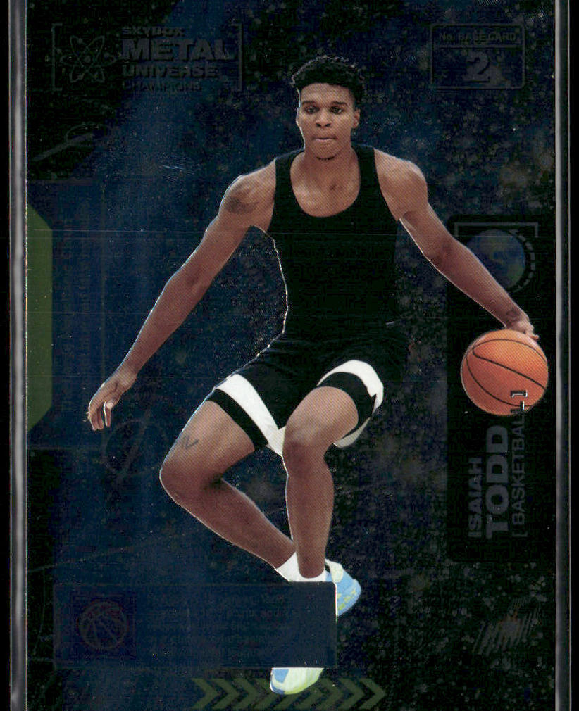Isaiah Todd 2021 SkyBox Metal Universe Champions #2 front