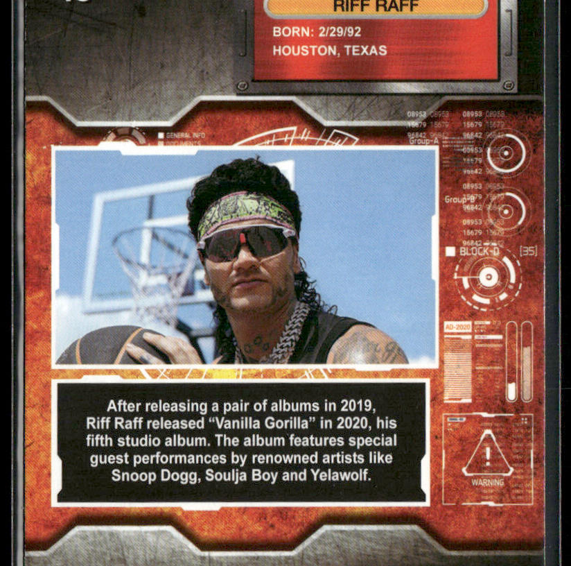Riff Raff 2021 SkyBox Metal Universe Champions #49