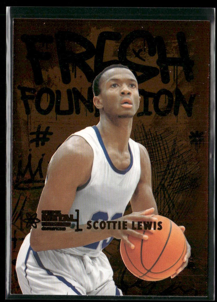 Scottie Lewis 2021 SkyBox Metal Universe Champions Fresh Foundation Copper #FF46 front