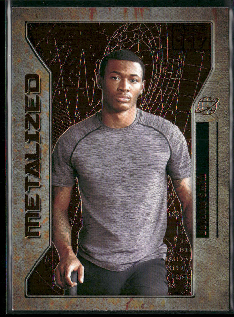 DeVonta Smith 2021 SkyBox Metal Universe Champions Copper #117 front