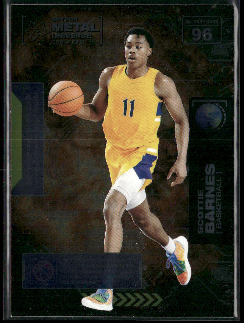 Scottie Barnes 2021 SkyBox Metal Universe Champions #96 front