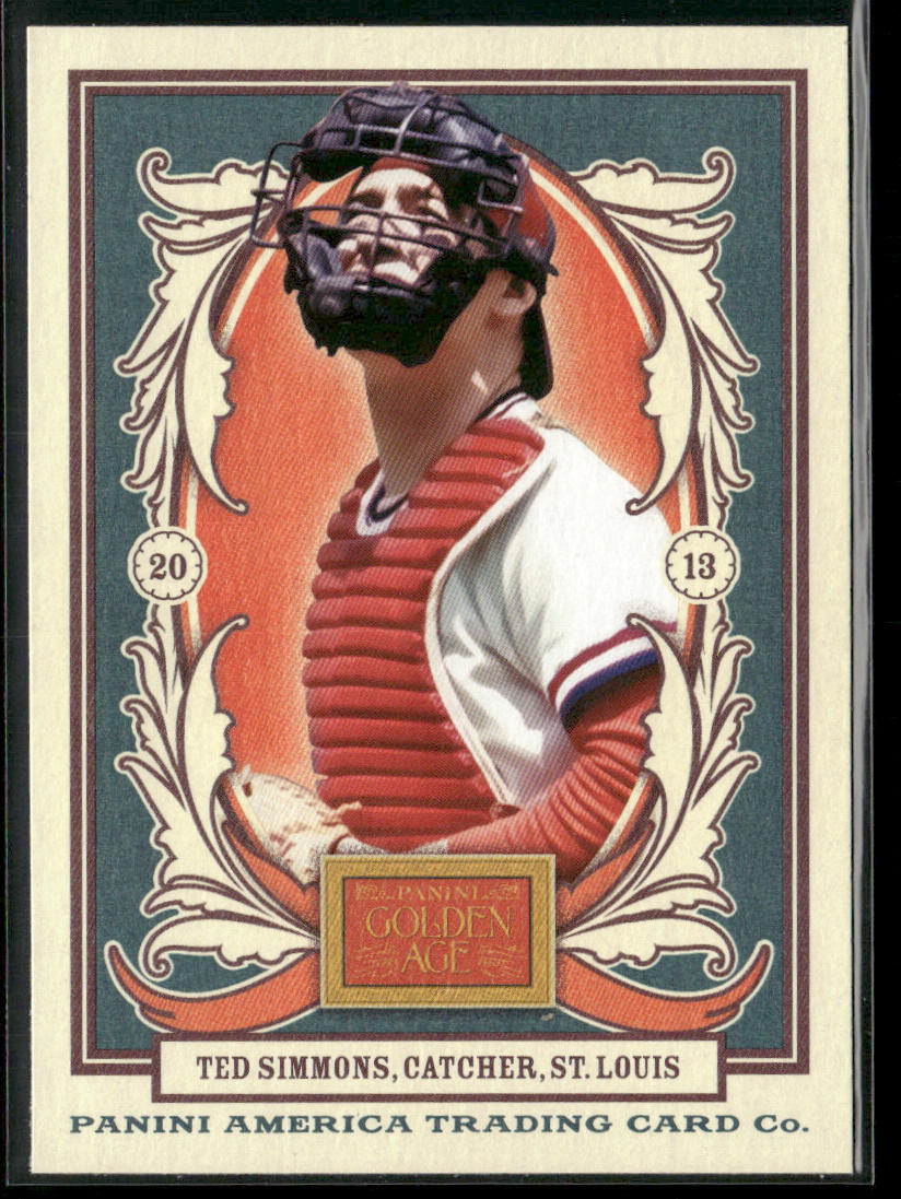 Ted Simmons 2013 Panini Golden Age #89 St. Louis Cardinals