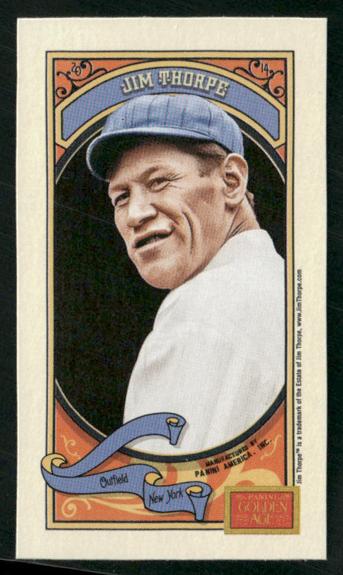 Jim Thorpe 2014 Panini Golden Age Mini Hindu Brown Back #9 New York Giants