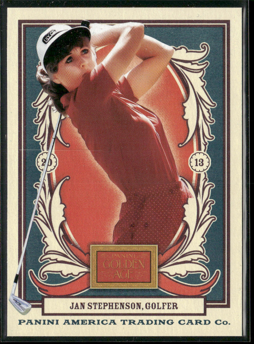 Jan Stephenson 2013 Panini Golden Age #128a red shirt, Golfer