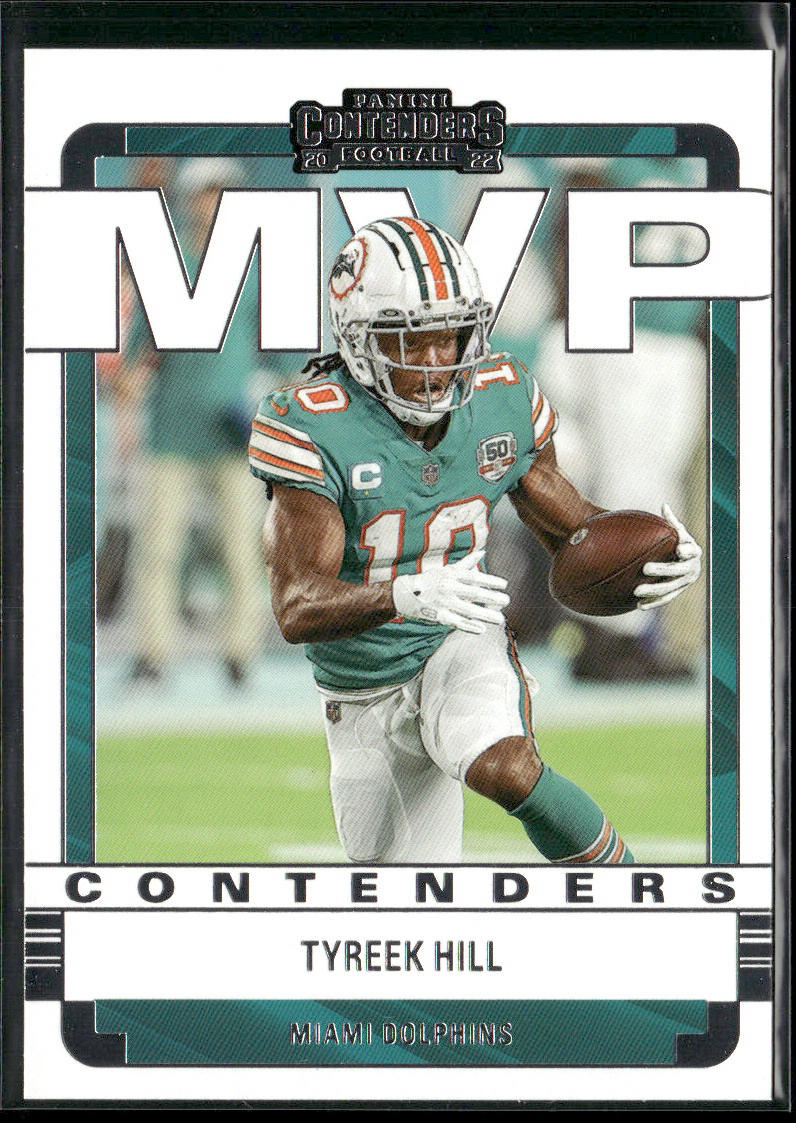 Tyreek Hill 2022 Panini Contenders MVP Contenders #MVP-TYH Miami Dolphins