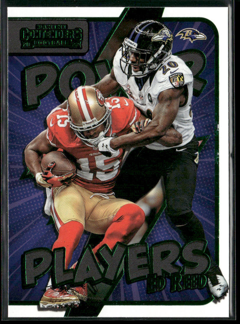 Ed Reed 2022 Panini Contenders Power Players Emerald #PWR-ERE Baltimore Ravens