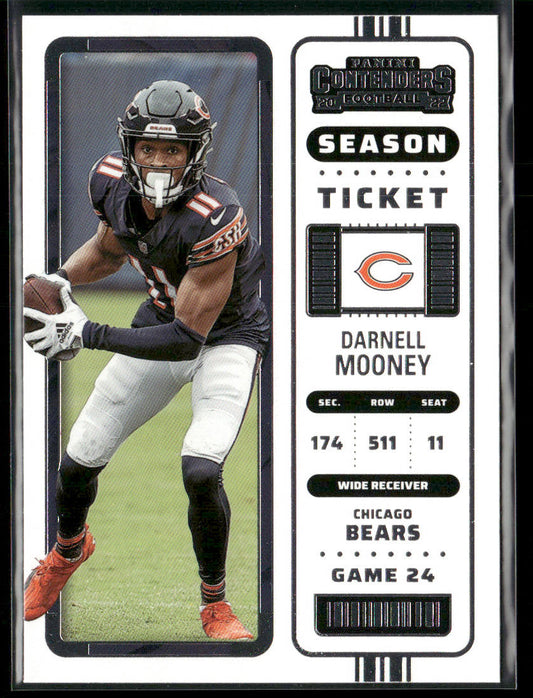 Darnell Mooney 2022 Panini Contenders #21 Chicago Bears front