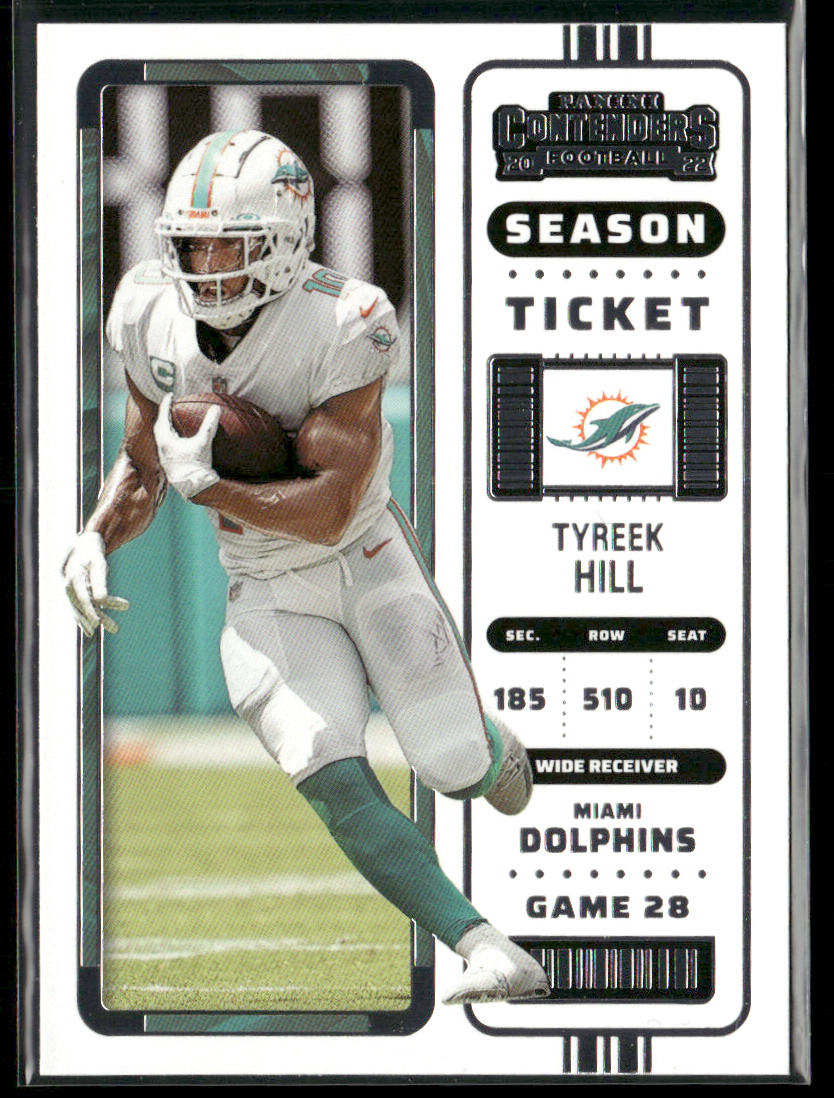 Tyreek Hill 2022 Panini Contenders #80 Miami Dolphins front