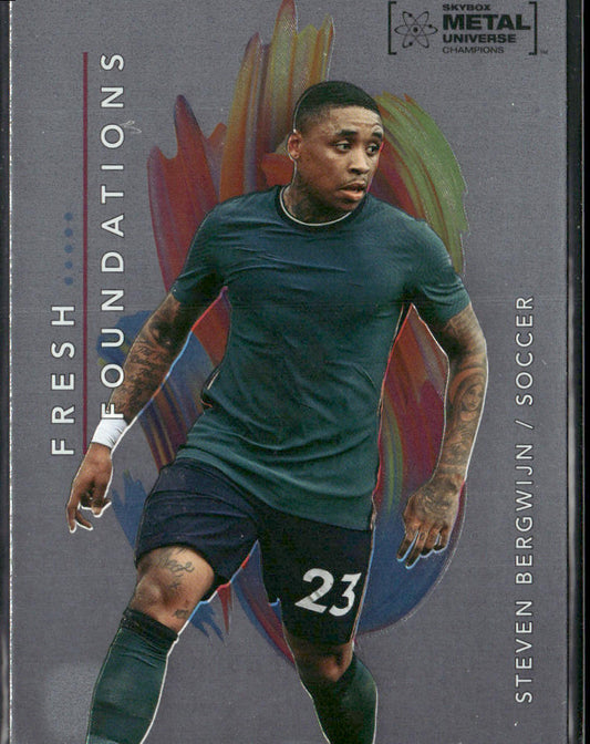 Steven Bergwijn 2022 SkyBox Metal Universe Champions Fresh Foundations #FF16
