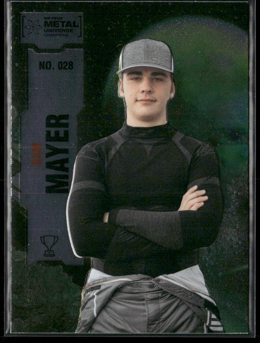 Sam Mayer 2022 SkyBox Metal Universe Champions #028 Boston Red Sox