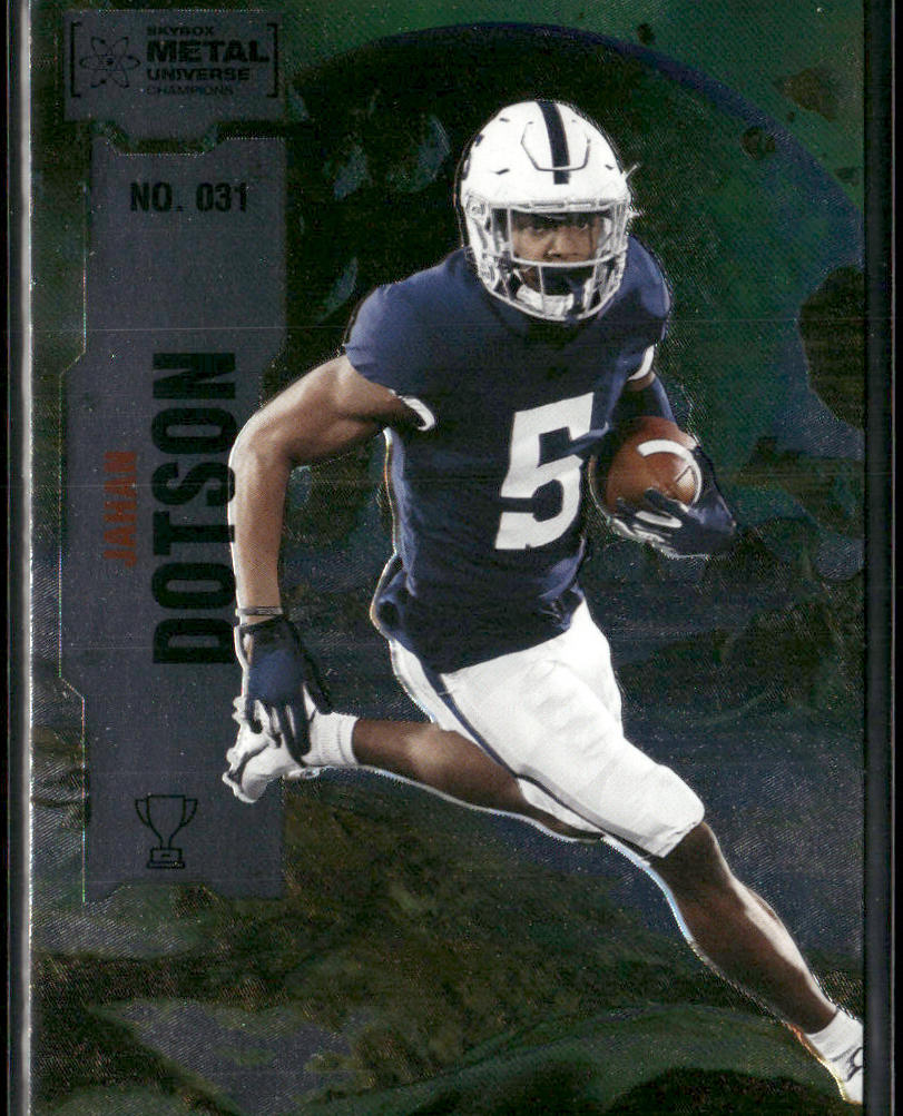 Jahan Dotson 2022 SkyBox Metal Universe Champions #031 Penn State Nittany Lions front