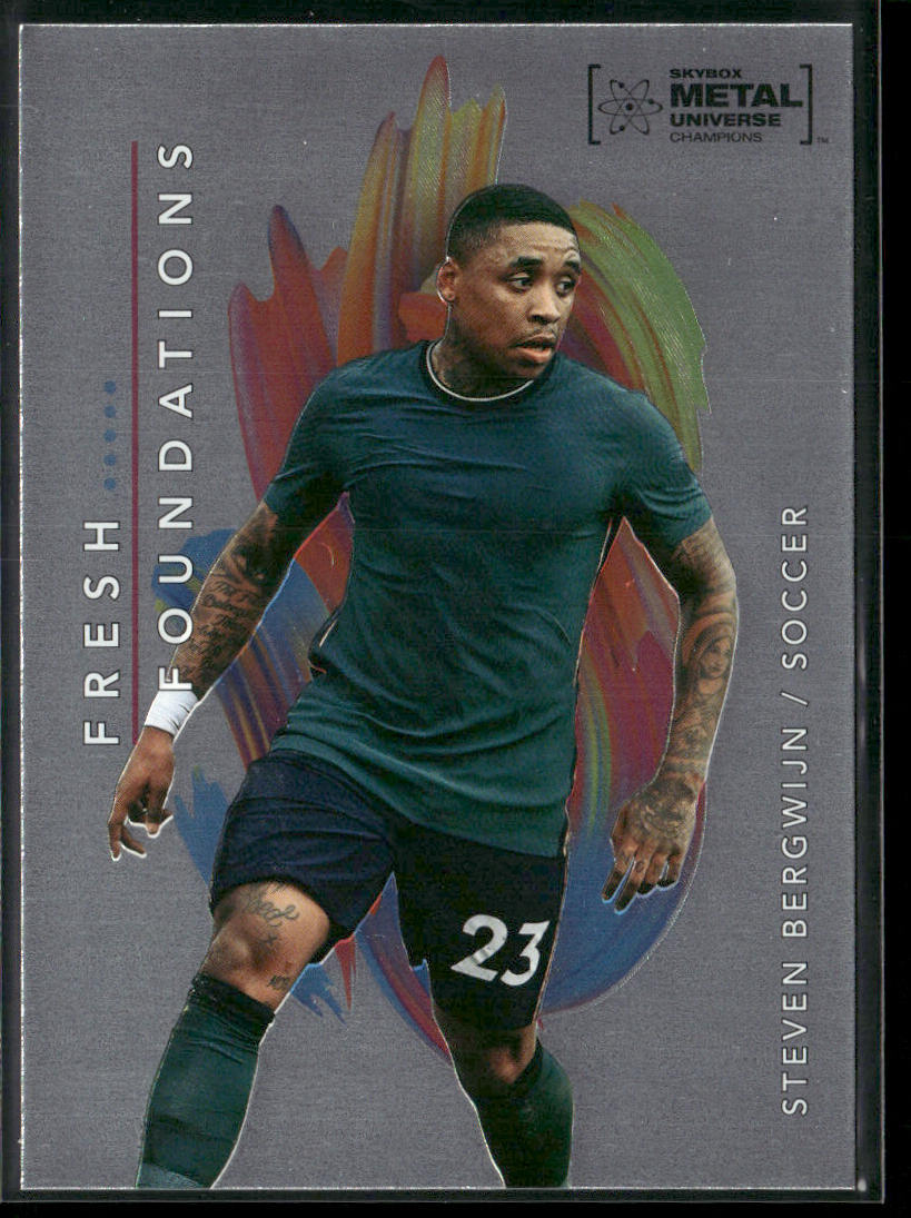 Steven Bergwijn 2022 SkyBox Metal Universe Champions Fresh Foundations #FF16 front