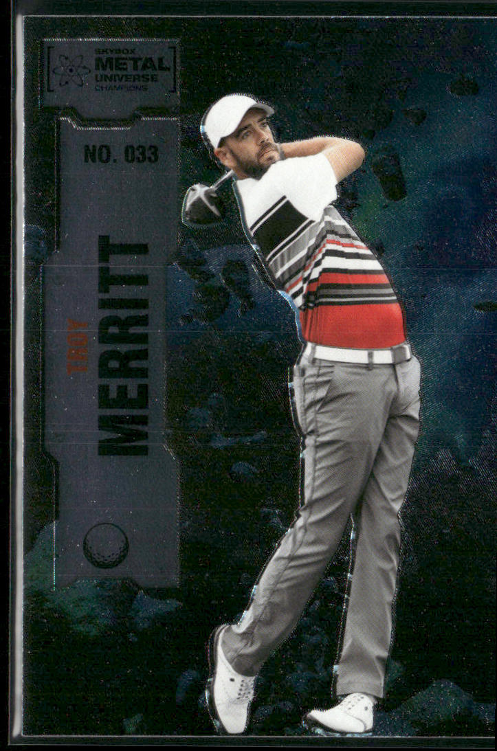 Troy Merritt 2022 SkyBox Metal Universe Champions #033 front