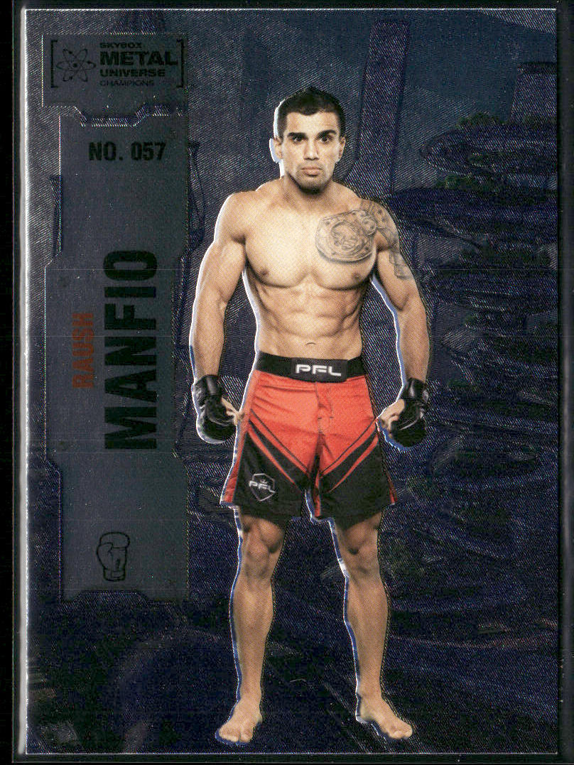 Raush Manfio 2022 SkyBox Metal Universe Champions #057 front