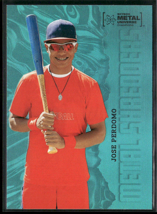 Jose Perdomo 2022 SkyBox Metal Universe Champions Aqua #144