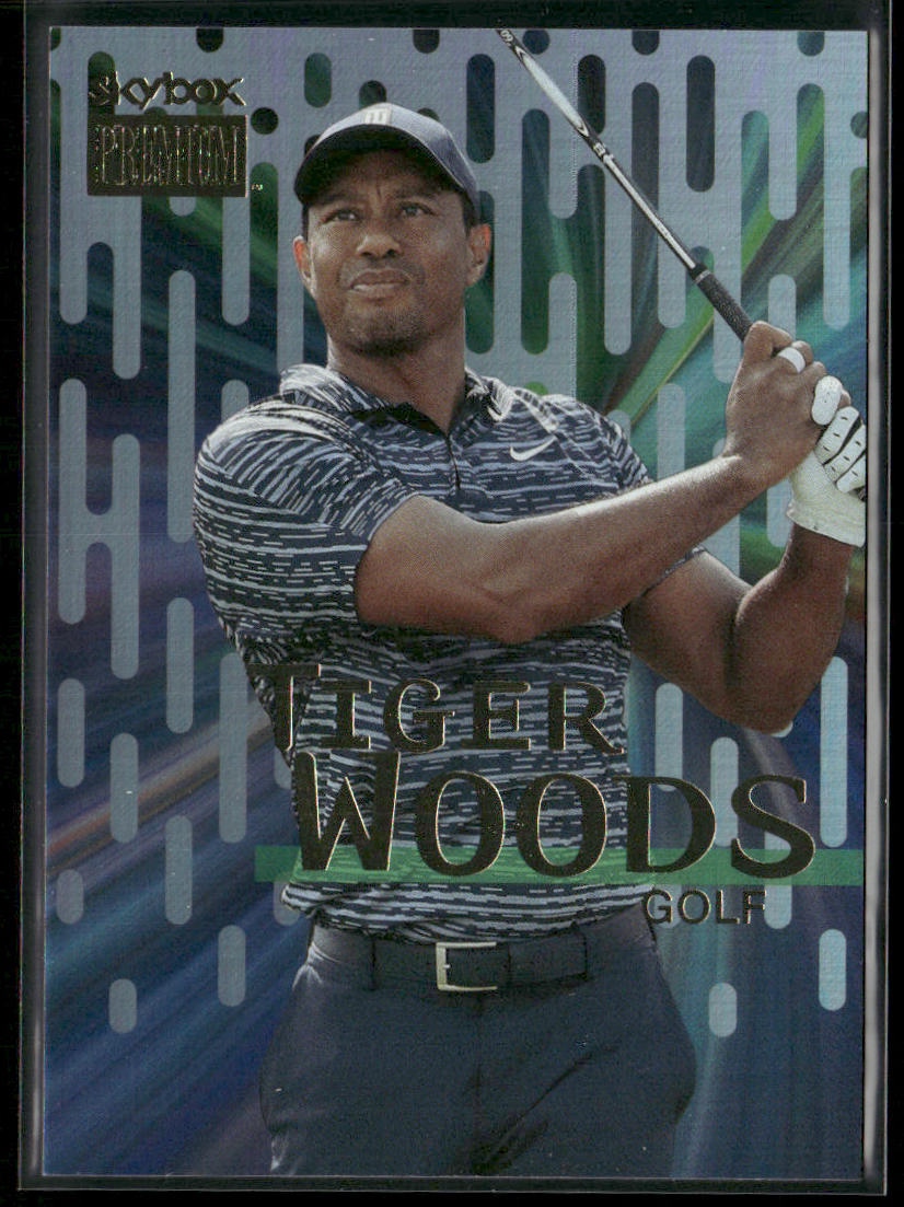 Tiger Woods 2022 SkyBox Metal Universe Champions Skybox Premium #S-25 front