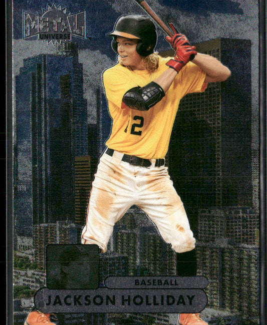 Jackson Holliday 2022 SkyBox 1997-98 Retro Metal Universe Champions #RMUC-10