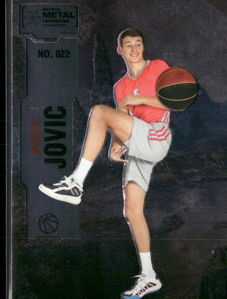 Nikola Jovic 2022 SkyBox Metal Universe Champions #022 front