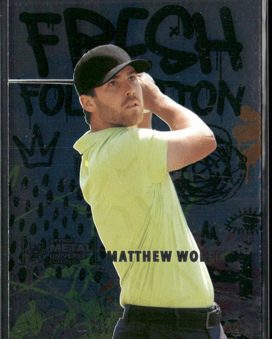 Matthew Wolff 2021 SkyBox Metal Universe Champions Fresh Foundation #FF14