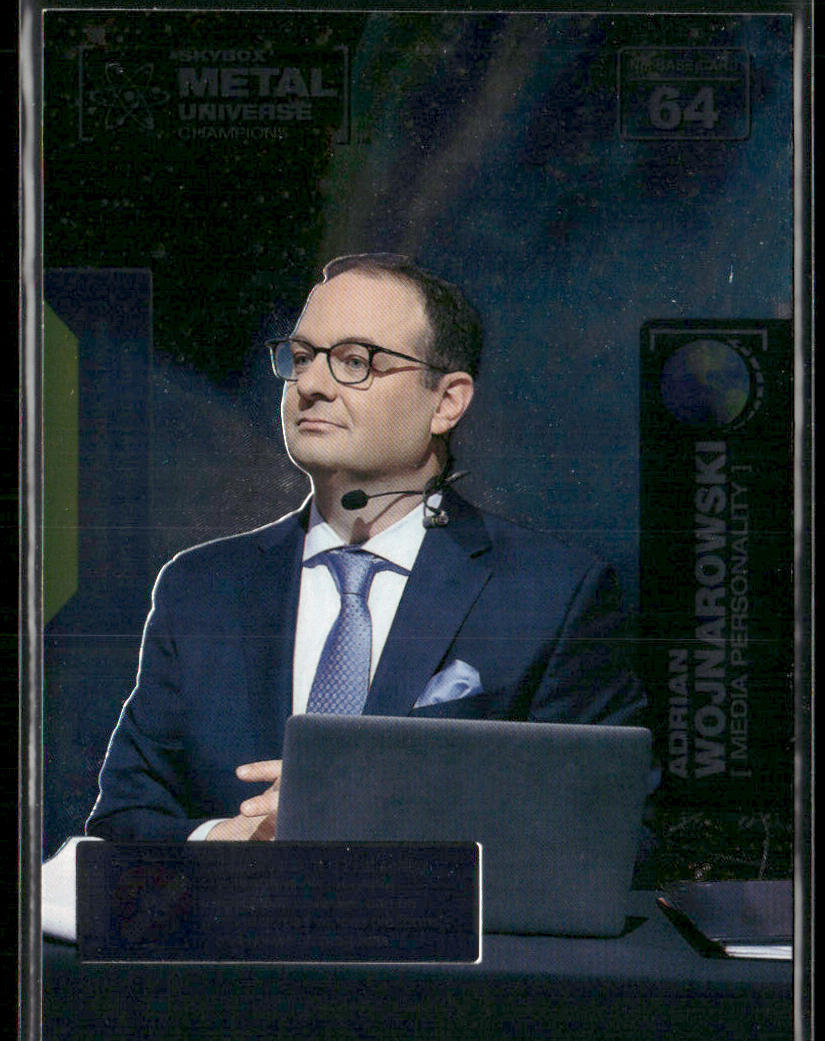 Adrian Wojnarowski 2021 SkyBox Metal Universe Champions #64 front