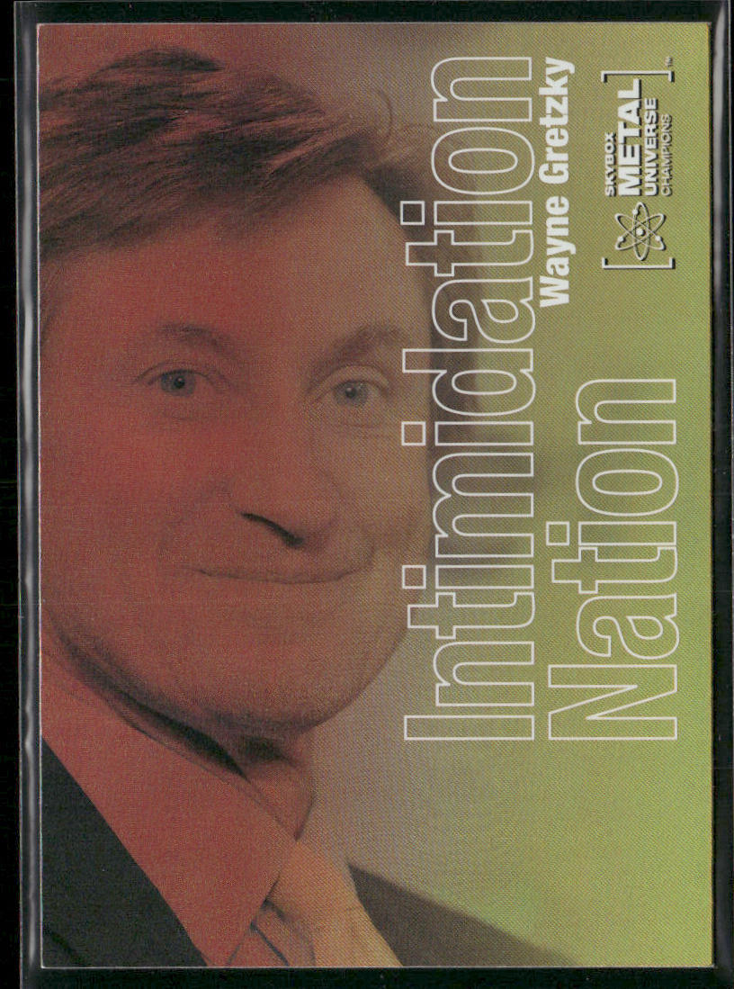 Wayne Gretzky 2021 SkyBox Metal Universe Champions Intimidation Nation #IN-20