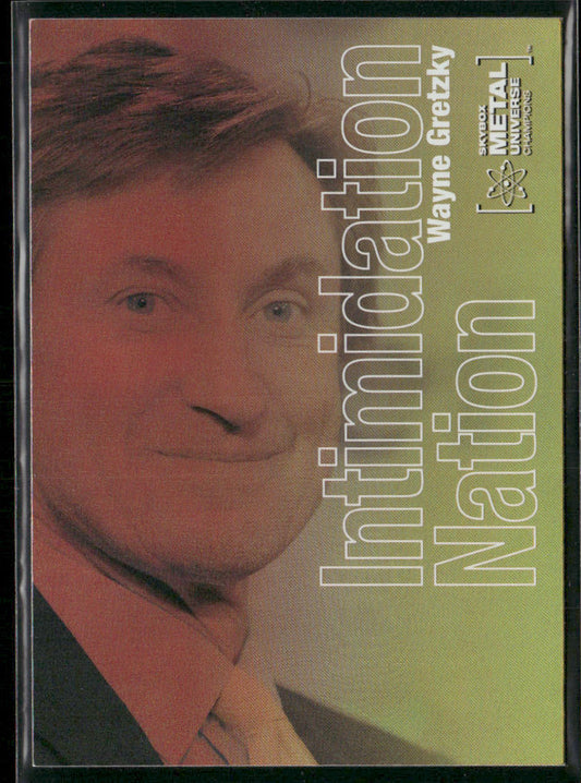 Wayne Gretzky 2021 SkyBox Metal Universe Champions Intimidation Nation #IN-20