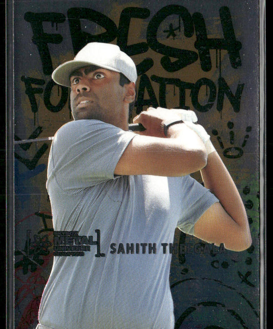 Sahith Theegala 2021 SkyBox Metal Universe Champions Fresh Foundation #FF34