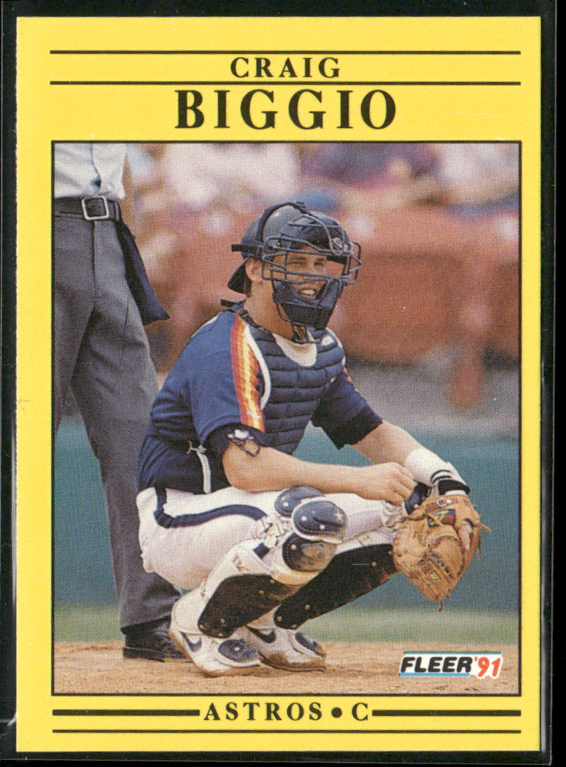 Craig Biggio 1991 Fleer #499 Houston Astros