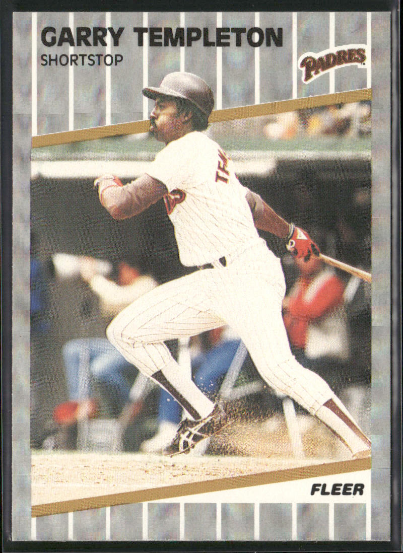 Garry Templeton 1989 Fleer #319 San Diego Padres
