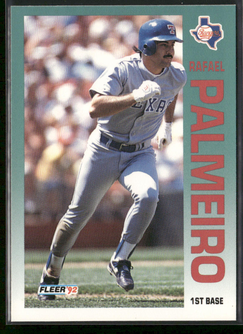 Rafael Palmeiro 1992 Fleer #311 Texas Rangers