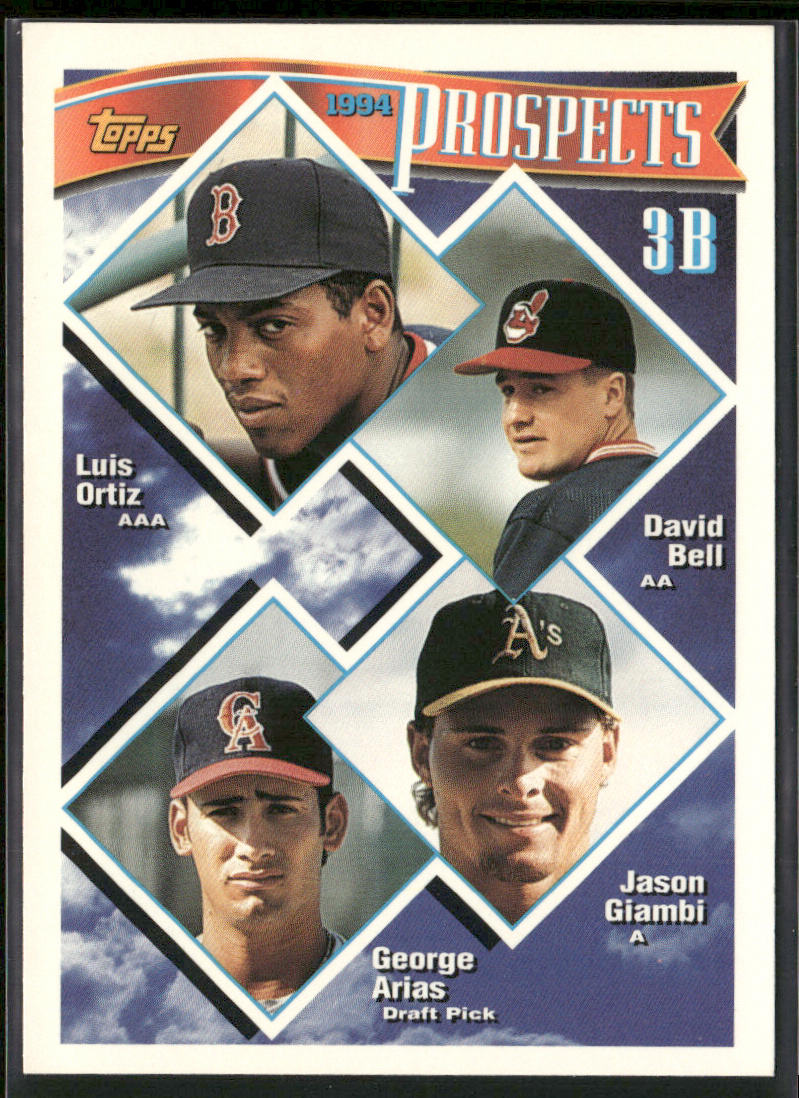 3B Prospects (Ortiz / Bell / Giambi / Arias), RC 1994 Topps #369 RC