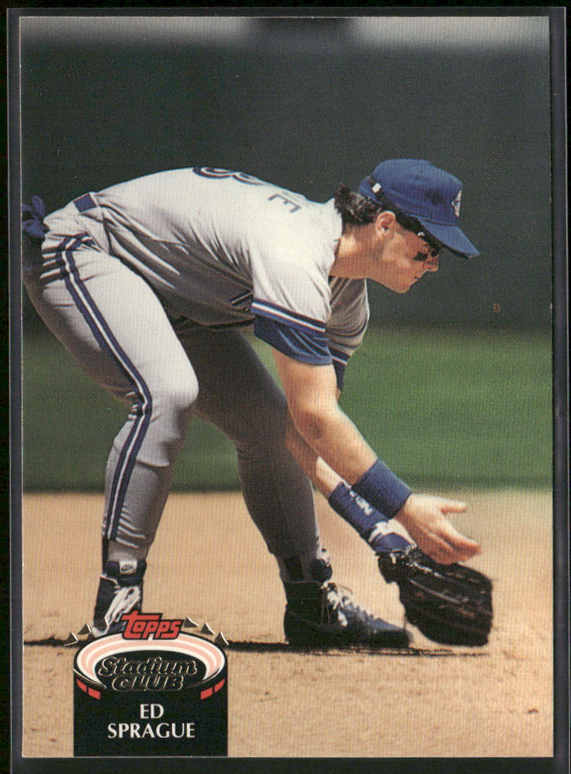 Ed Sprague 1992 Stadium Club #445 Toronto Blue Jays