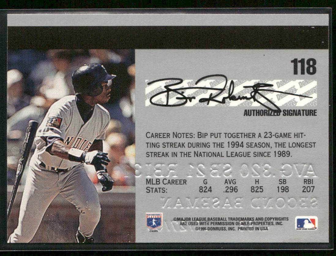 Bip Roberts 1995 Studio #118 San Diego Padres