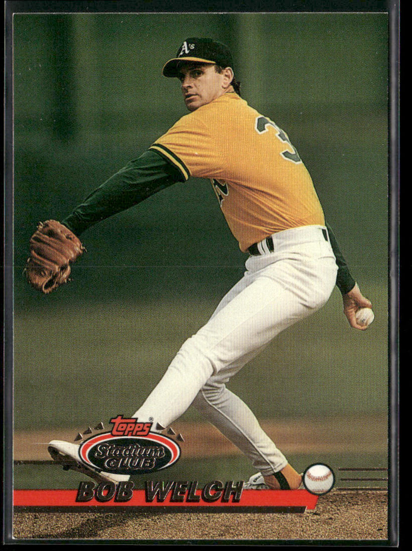 Bob Welch 1993 Stadium Club #546 Oakland Athletics