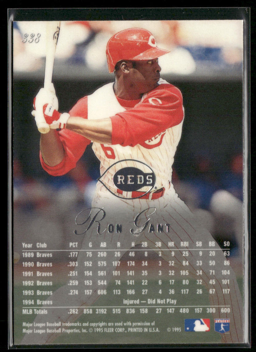 Ron Gant 1995 Flair #338 Cincinnati Reds