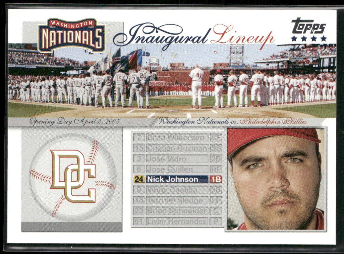 Nick Johnson 2005 Topps Updates & Highlights Inaugural Lineup #NI-NJ Nationals