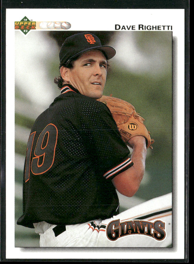 Dave Righetti 1992 Upper Deck #171 San Francisco Giants