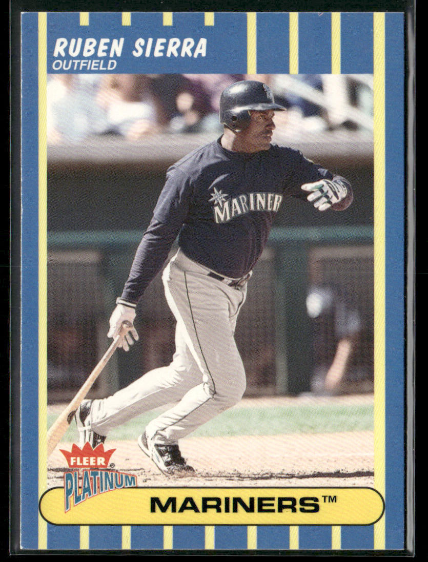 Ruben Sierra 2003 Fleer Platinum #6 Seattle Mariners