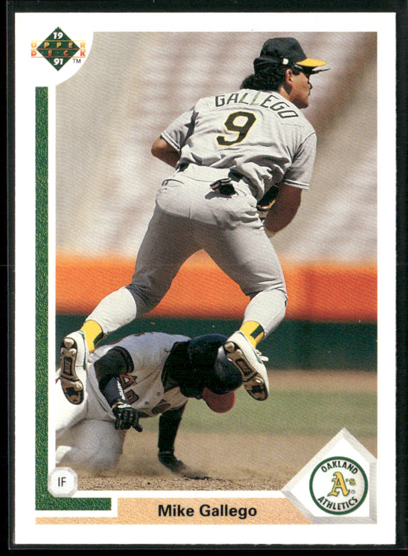 Mike Gallego 1991 Upper Deck #151c Oakland Athletics