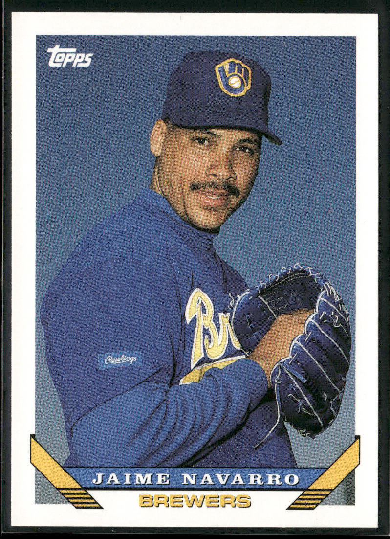 Jaime Navarro 1993 Topps #369 Milwaukee Brewers