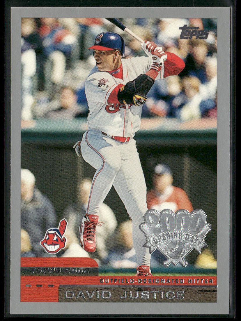 David Justice 2000 Topps Opening Day #32 Cleveland Indians